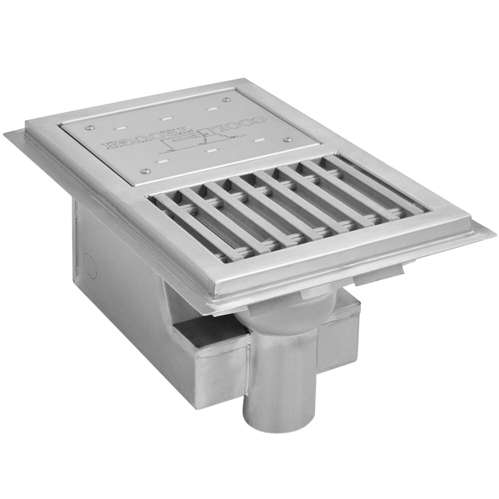 Eagle Group WTFT-1284-FGG Cool Trough 12" x 84" Water Tempering System with Fiberglass Grating