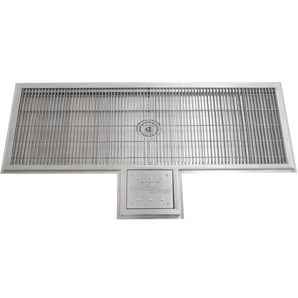 Eagle Group WTFT-1260-SG Cool Trough 12" x 60" Water Tempering System with Stainless Steel Grating