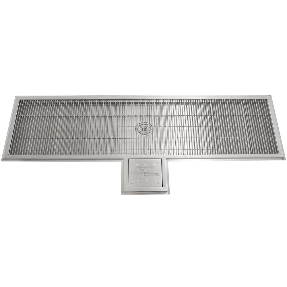 Eagle Group WTFT-1584-SG Cool Trough 15" x 84" Water Tempering System with Stainless Steel Grating