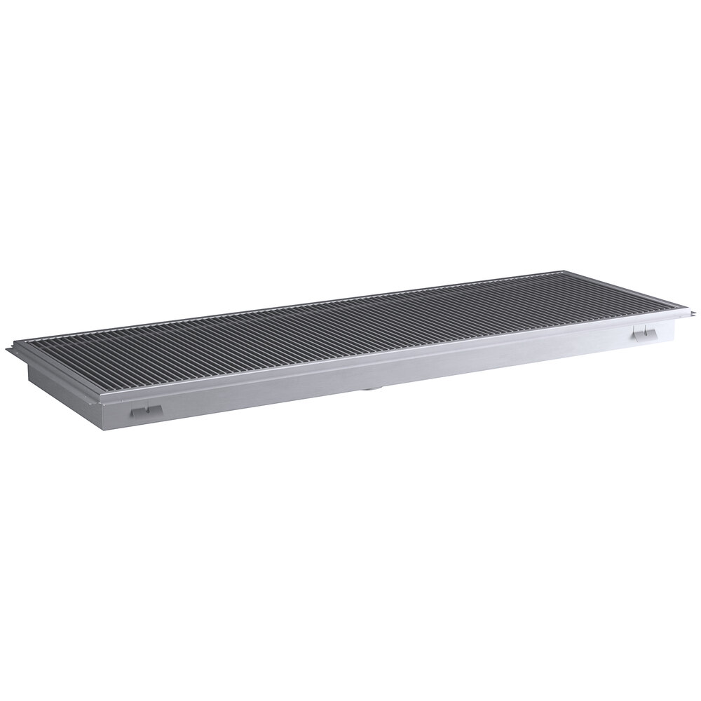 Regency 24" x 72" 14-Gauge Stainless Steel Floor Trough with Grate