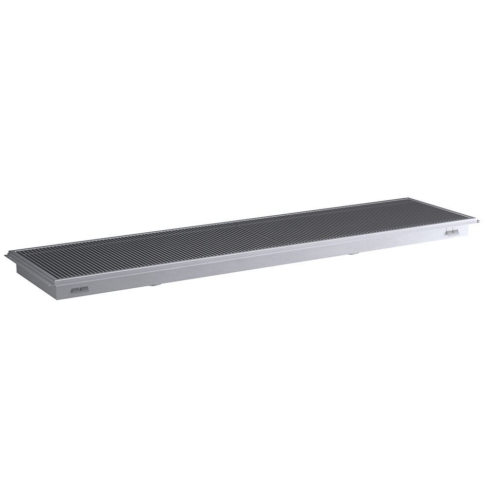 Regency 24" x 96" 14-Gauge Stainless Steel Floor Trough with Grate