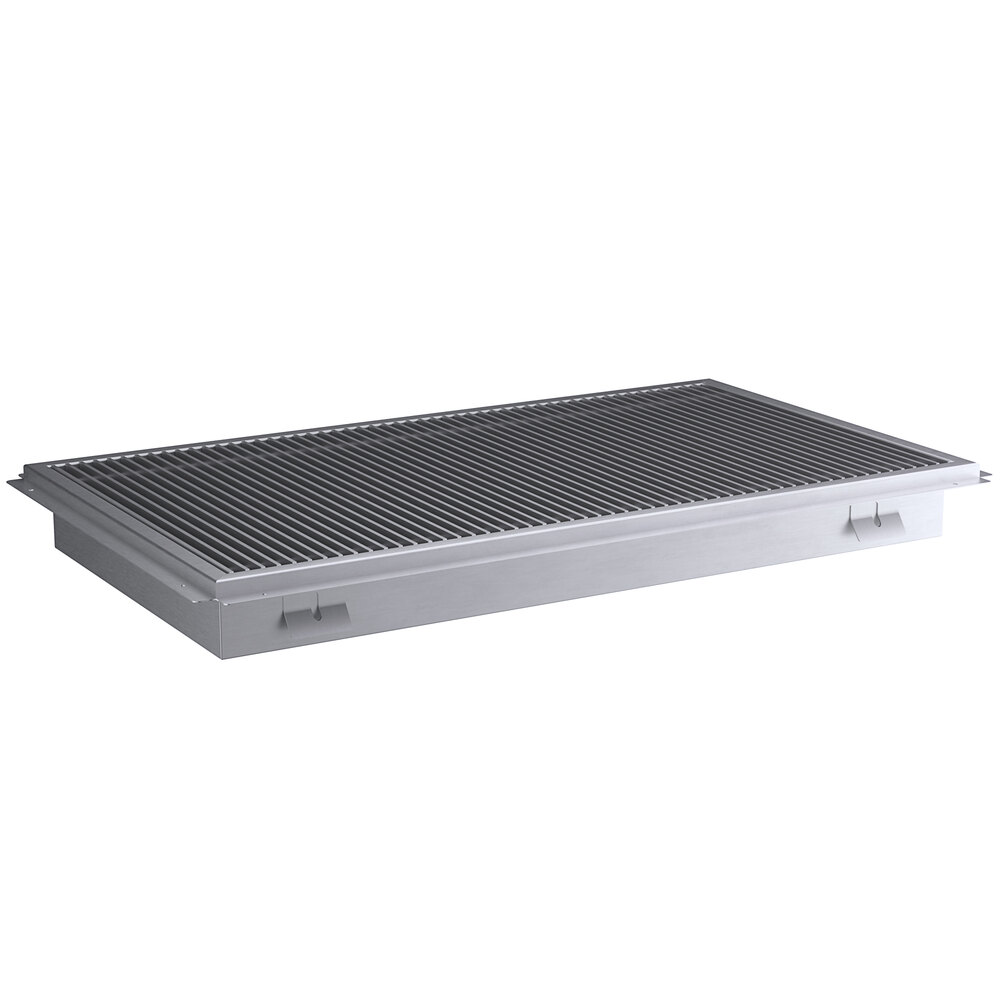 Regency 24" x 42" 14-Gauge Stainless Steel Floor Trough with Grate