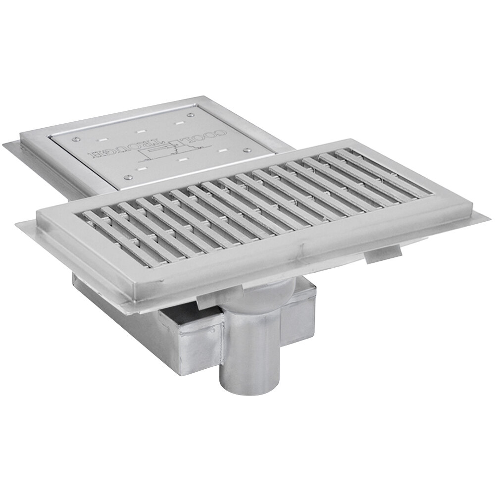 Eagle Group WTFT-1224-FGG Cool Trough 12" x 24" Water Tempering System with Fiberglass Grating