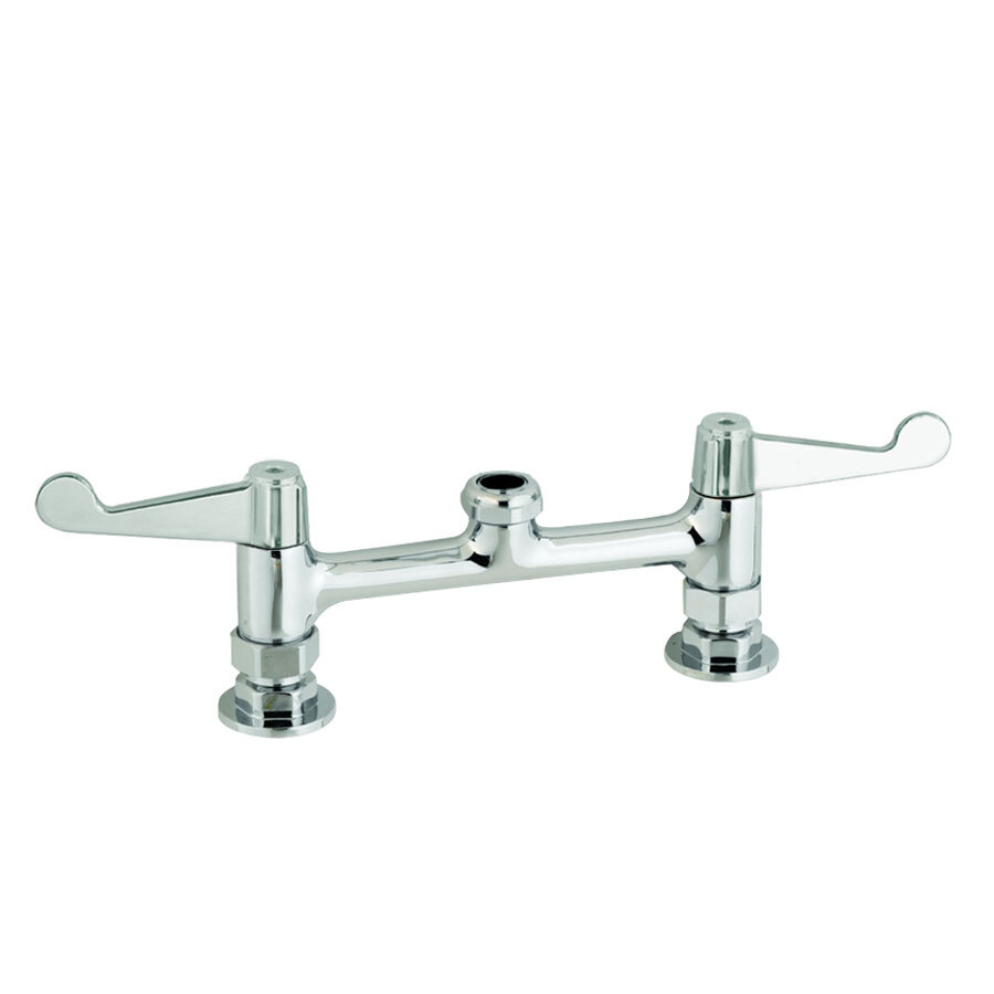 Equip by T&S 5F-8DWS00 Deck Mount Mixing Faucet with Wrist Action Handles on 8" Centers