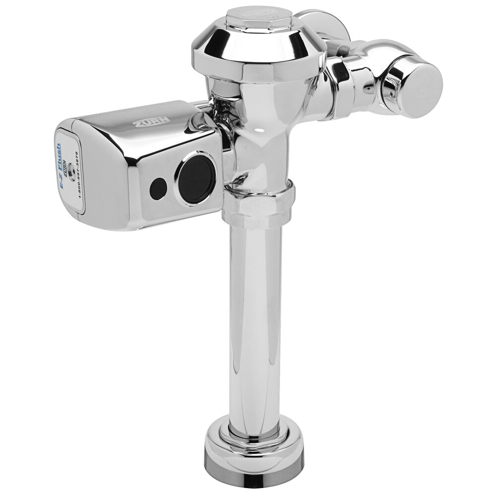 Zurn Elkay ZER6000PL-HET-CPM AquaSense Exposed Diaphragm Low Consumption Urinal Flush Valve with E-Z Flush Battery Powered Sensor - 1.28 Gallons Per Flush