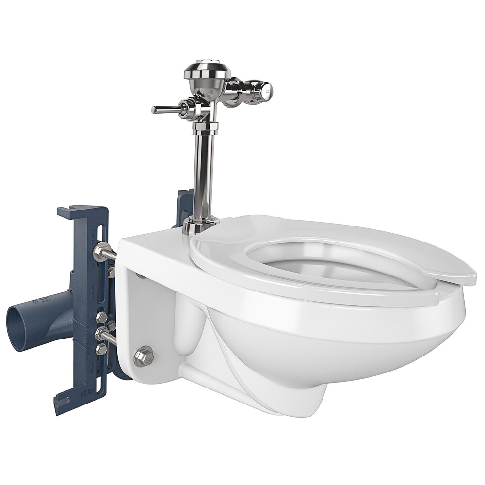 Zurn Elkay Z6000AV-WS1-DF AquaVantage AV Exposed Manual Diaphragm Low Consumption Toilet Flush Valve - 1.6 Gallons Per Flush