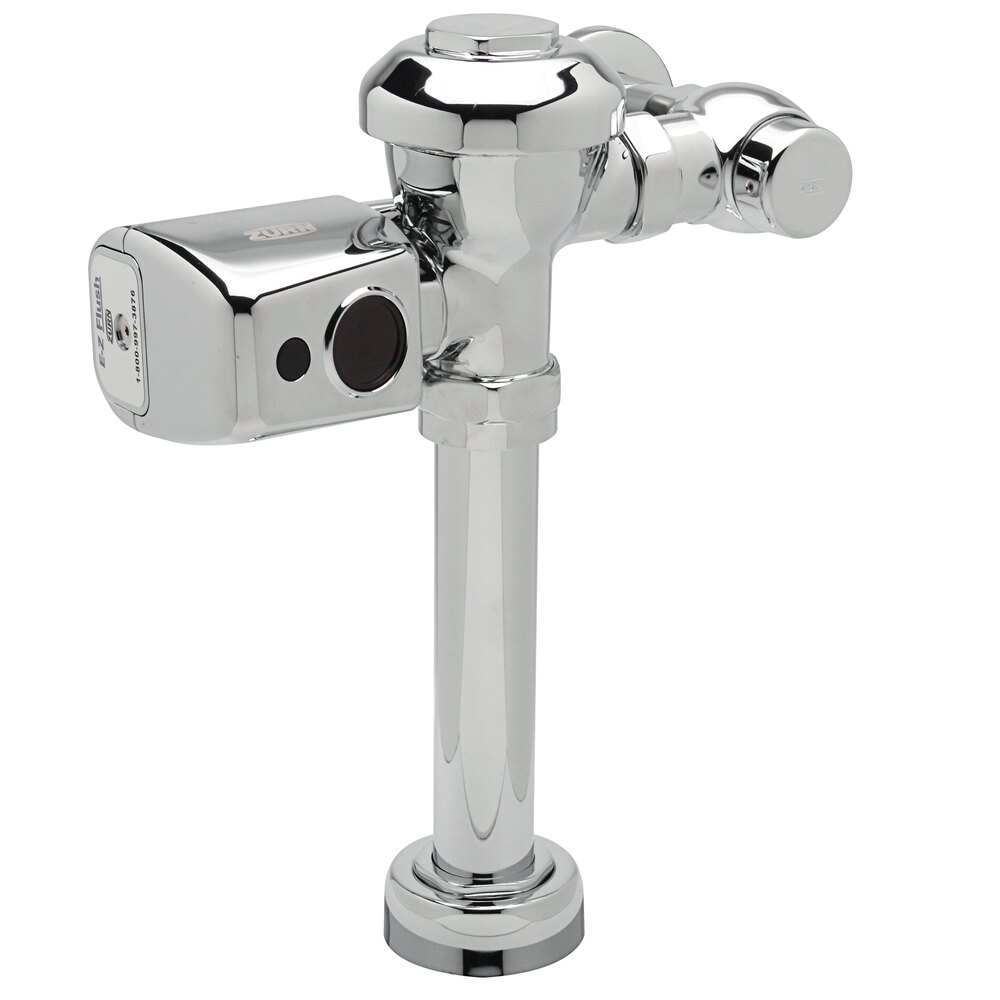 Zurn Elkay ZER6000-WS1-CP-YB-YC AquaSense Exposed Diaphragm Low Consumption Toilet Flush Valve with Battery Powered Automatic Sensor - 1.6 Gallons Per Flush