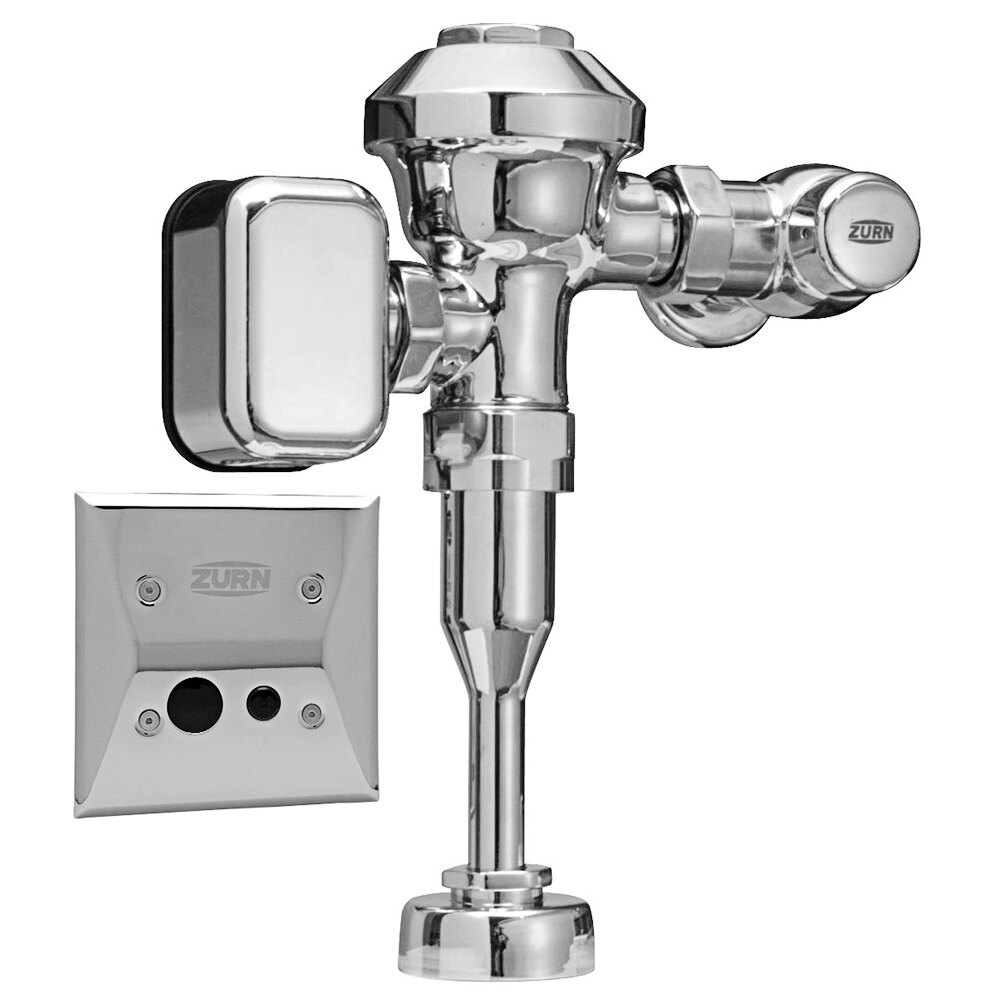 Zurn Elkay ZEMS6003PL-ULF AquaSense Exposed Diaphragm Ultra Low Flow Urinal Flush Valve with Hardwired Automatic Sensor - 0.125 Gallons Per Flush