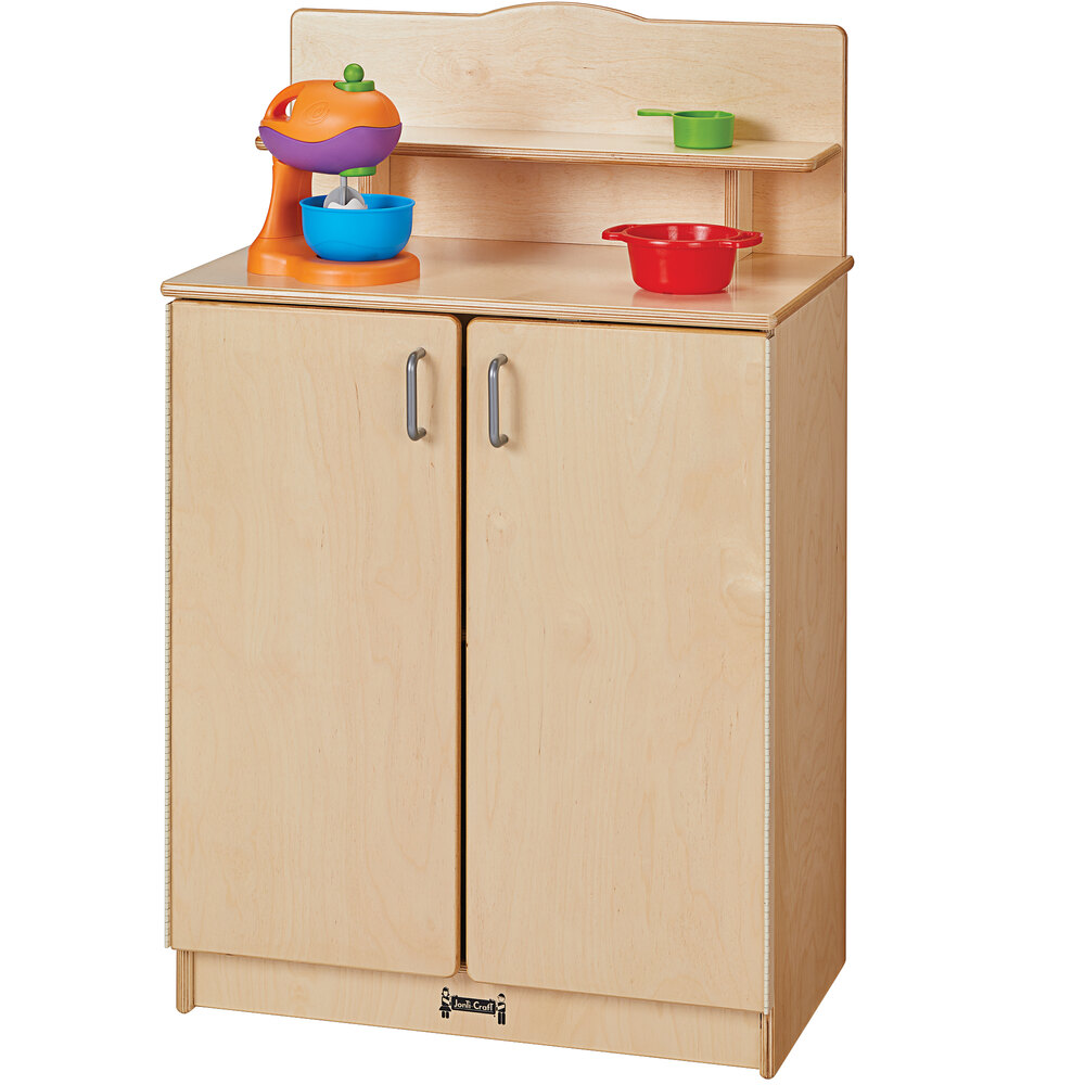Jonti-Craft Baltic Birch 2407SA Culinary Creations 24" x 15" x 38 1/2" School Age Kitchen Cupboard