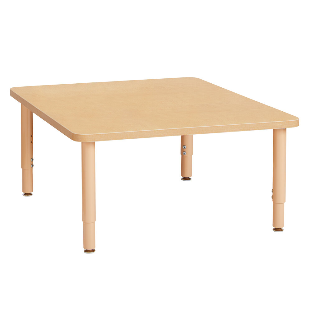 Jonti-Craft Baltic Birch 6251JCP251 Purpose+ 48" x 48" x 14" Square Laminate Adjustable Height Table