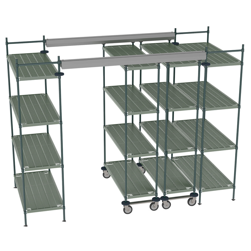 Metro TT10-E2148M1848P Super Erecta Pro 10' x 4' Top-Track Kit