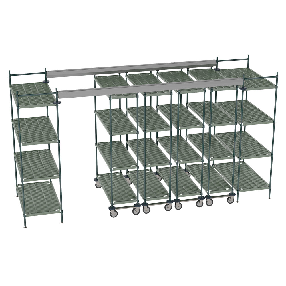 Metro TT14-E2448M1848P Super Erecta Pro 14' x 4' Top-Track Kit