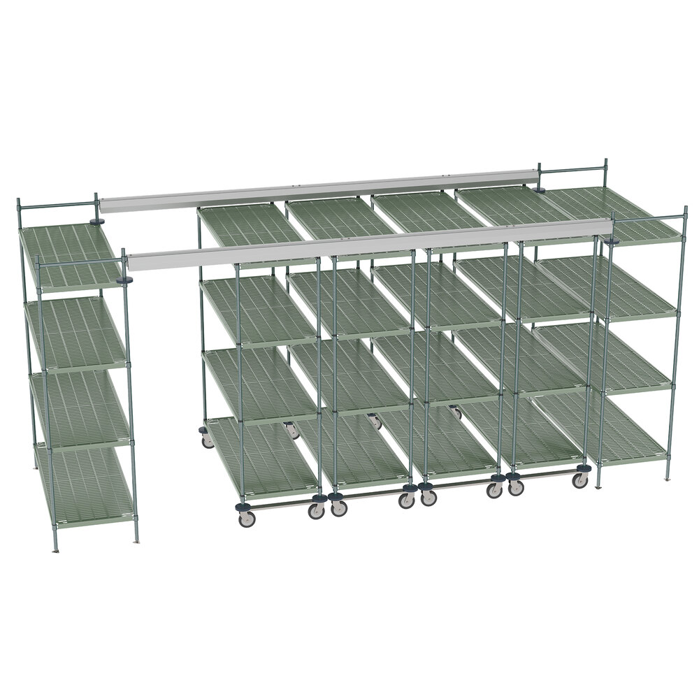 Metro TT16-E2460M2460P Super Erecta Pro 16' x 5' Top-Track Kit