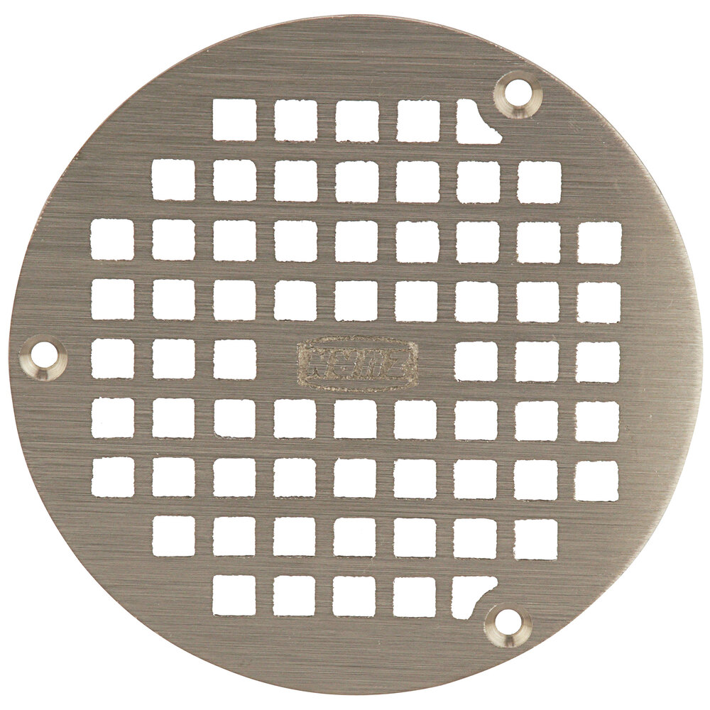 Zurn Elkay PN400-5B-STR-W/SCR 5" Round Type B Polished Nickel Bronze Grate with Screws for Z400 Floor Drains