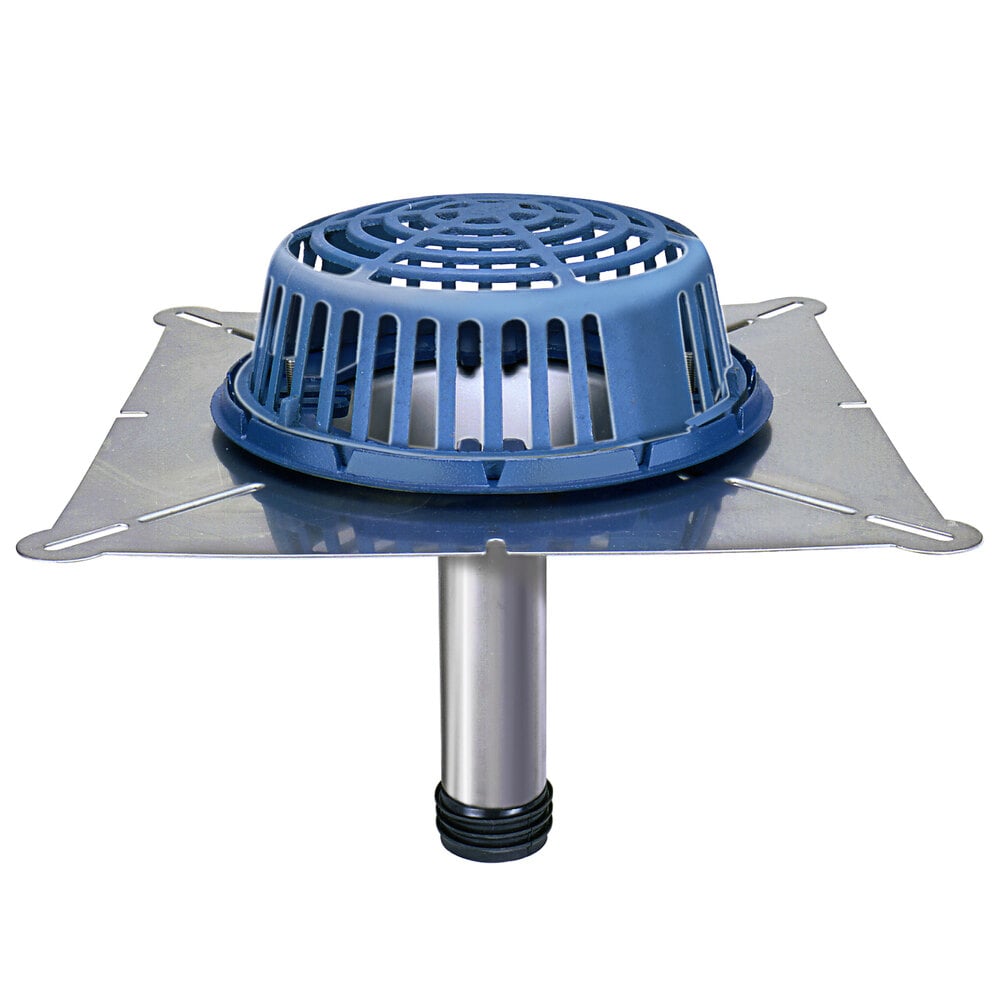 Zurn Elkay RD2150-SS4 13 5/8" Stainless Steel Retrofit Roof Drain with 4" Push-In Outlet