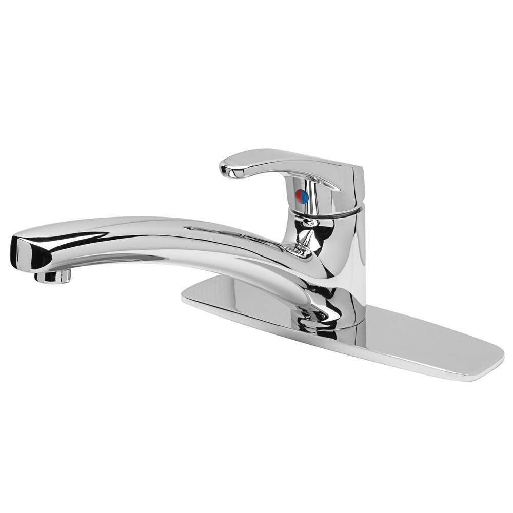 Zurn Elkay Z82300-XL-CP8 AquaSpec Deck Mount Single Lever Faucet with 10" Cast Spout (2.2 GPM) and Ceramic Cartridge