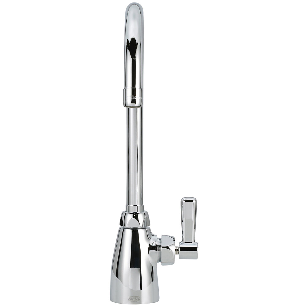 Zurn Elkay Z825B1-XL AquaSpec Deck Mount Laboratory Faucet with 5 3/8" Gooseneck Spout (2.2 GPM), Ceramic Cartridge, and Lever Handle