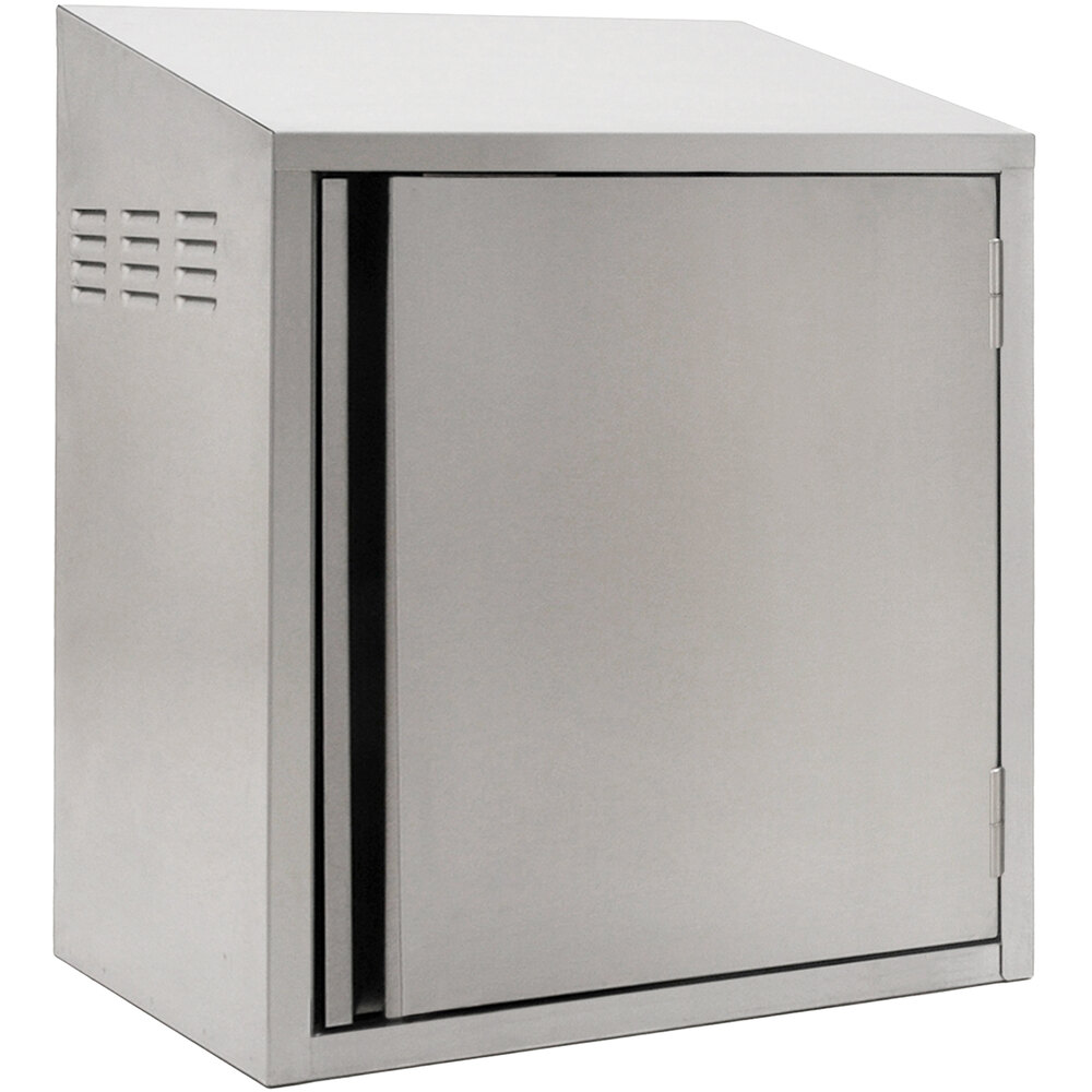 Eagle Group WCH-24C-R 24" Type 300 Stainless Steel Chemical Storage Wall Cabinet - Right Hinged