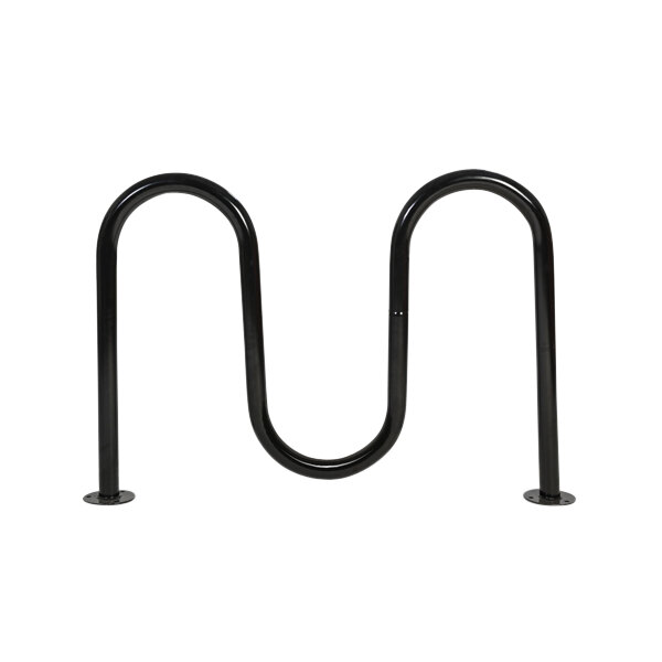 Wabash Valley BRK538S 50 3/8" 3-Loop Surface-Mount Powder Coated Steel Serpentine Bicycle Rack