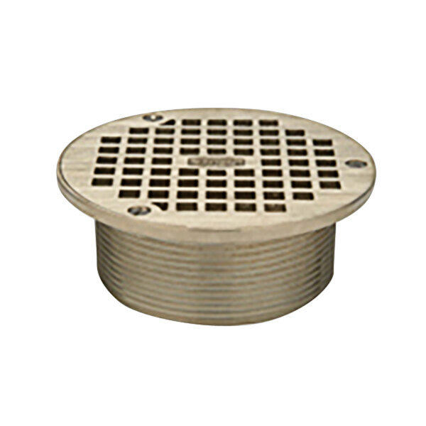 Zurn Elkay ZB400-5B 5" Round Type B Light-Duty Polished Bronze Floor Drain Grate for Z415 Drains
