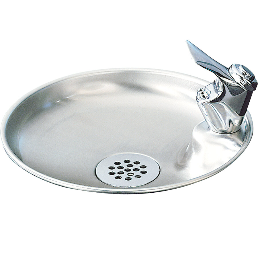 Zurn Elkay DRKR10C Stainless Steel Non-Filtered Countertop Drinking Fountain - Non-Refrigerated