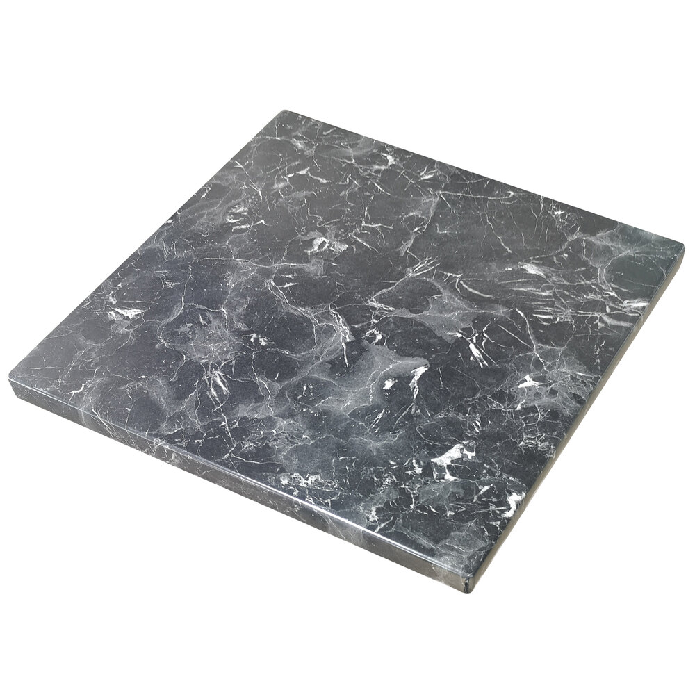 American Tables & Seating ATO3636-202 35 1/2" Square Alcantara Black Isotop Outdoor Tabletop