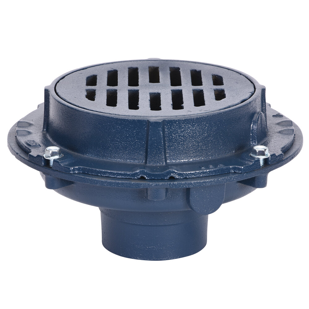 Zurn Elkay Z508-3NH 9" Round Extra-Heavy-Duty Floor Drain with 3" No-Hub Outlet