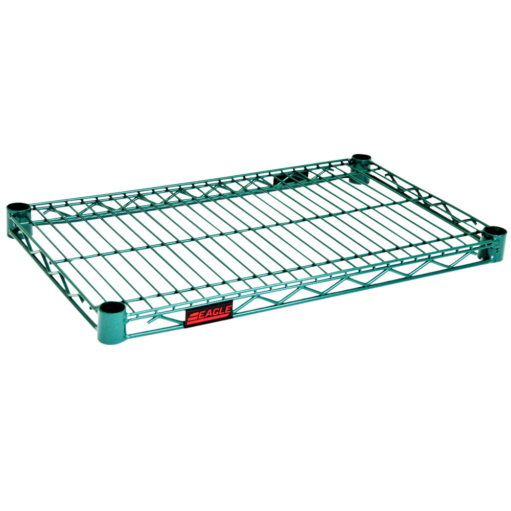 Eagle Group 1860E EAGLEgard® NSF Hybrid Zinc / Green Epoxy 18" x 60" Wire Shelf