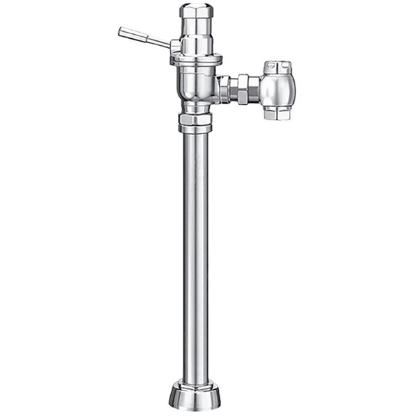 Sloan 3950300 DOLPHIN Chrome Single Flush Manual Flushometer with Top Spud Fixture Connection - 1.6 GPF