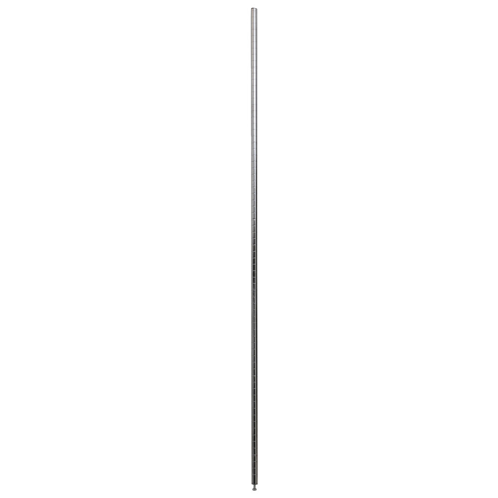 Eagle Group P74-C 74" Stationary Post for Chrome NSF Wire Shelving