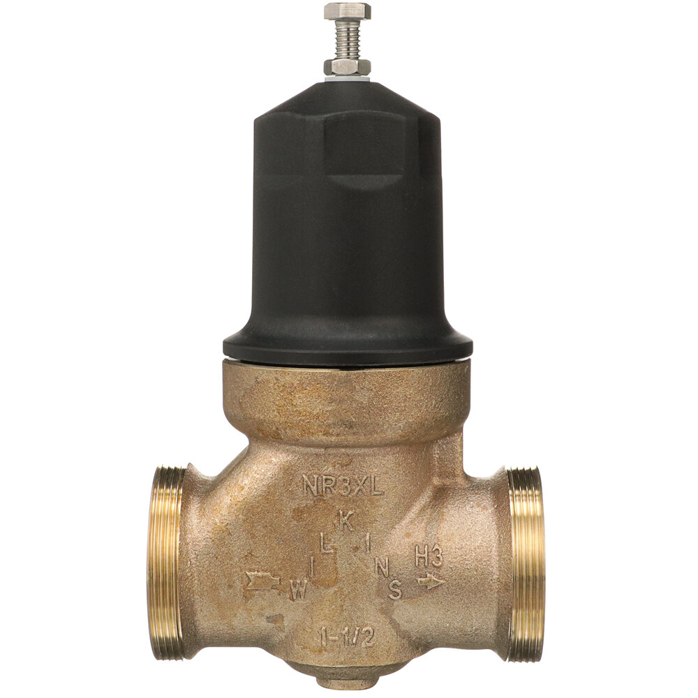 Zurn Elkay 112-NR3XL 1 1/2" Single Union Water Pressure Reducing Valve with Integral By-Pass Check Valve and Strainer