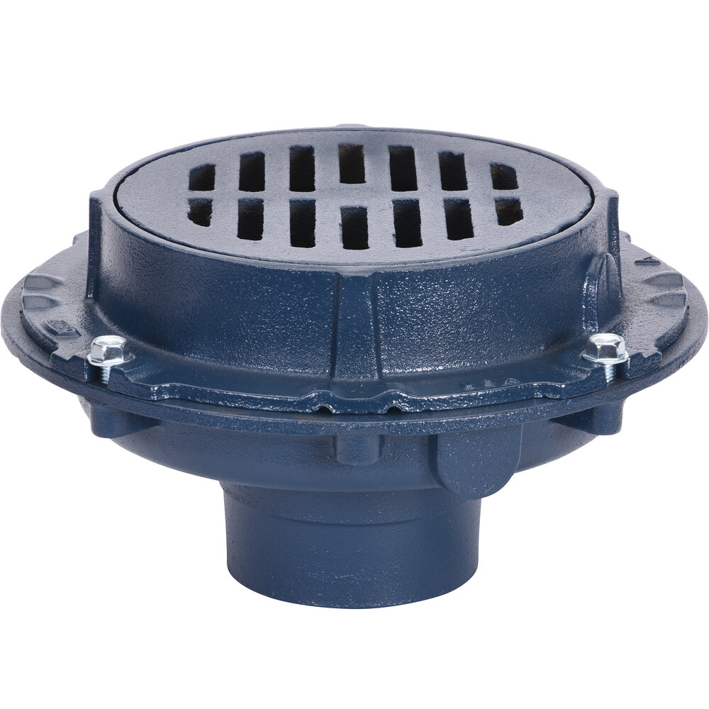 Zurn Elkay Z508-4NH 9" Round Extra-Heavy-Duty Floor Drain with 4" No-Hub Outlet