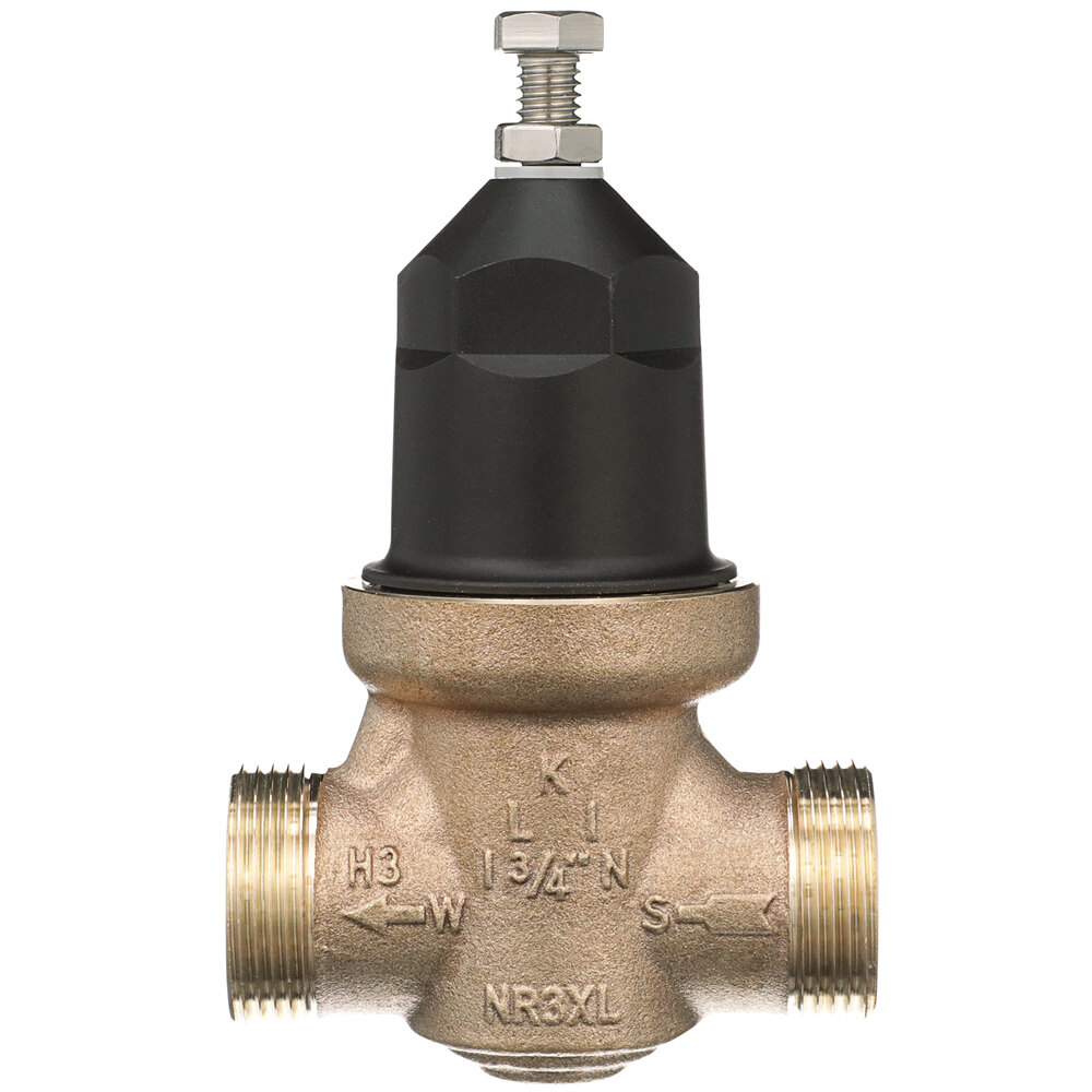 Zurn Elkay 34-NR3XLDUC 3/4" Double Union Copper Sweat Connection Water Pressure Reducing Valve with Integral By-Pass Check Valve and Strainer