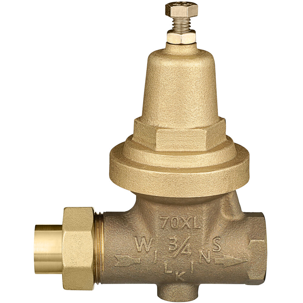 Zurn Elkay 34-70XLC 3/4" Single Union Copper Sweat Connection Water Pressure Reducing Valve with Strainer