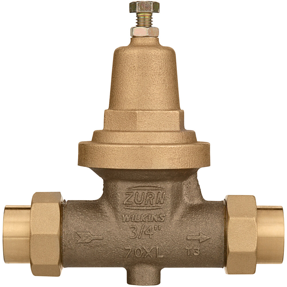 Zurn Elkay 34-70XLDU 3/4" Double Union Water Pressure Reducing Valve and Strainer