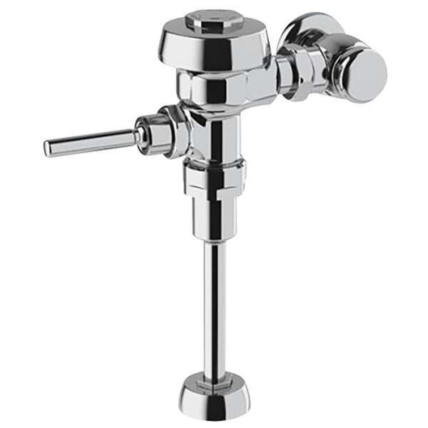 Sloan 3012636 Royal Chrome Single Flush Exposed Manual Urinal Flushometer with Top Spud Fixture Connection - 1.0 GPF
