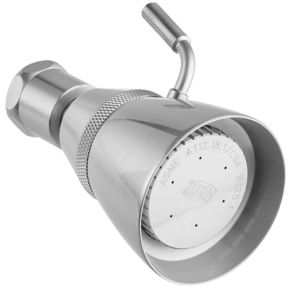 Zurn Elkay Z7000-S5-STN Temp-Gard Large Satin Nickel Shower Head with Volume Control - 2.5 GPM