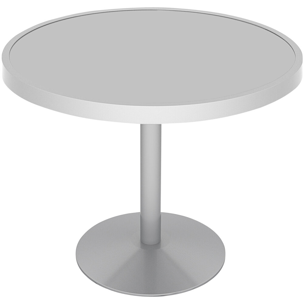 Wabash Valley HA2I77P Hanna Collection 36" Round Solid Portable Pedestal Table