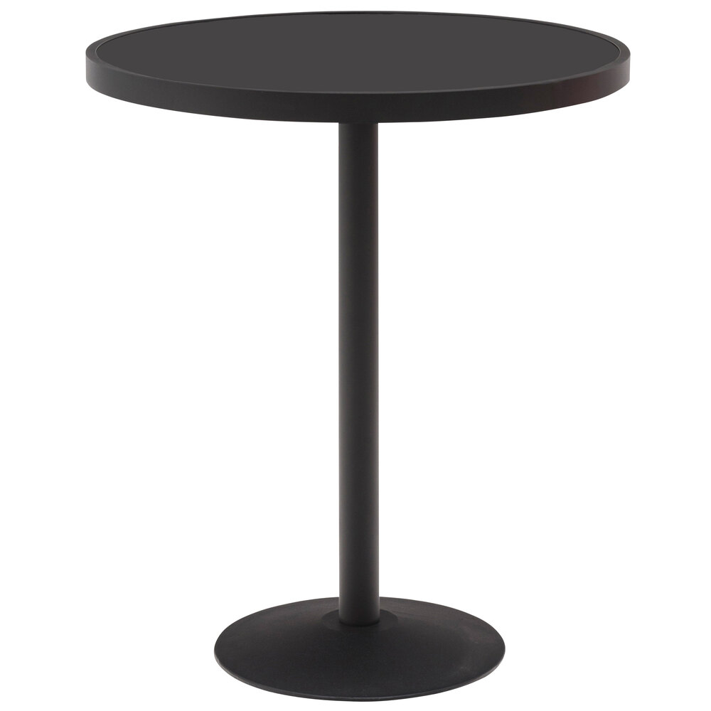 Wabash Valley HAAI77P Hanna Collection 36" Round Solid Portable Pedestal Bar Table