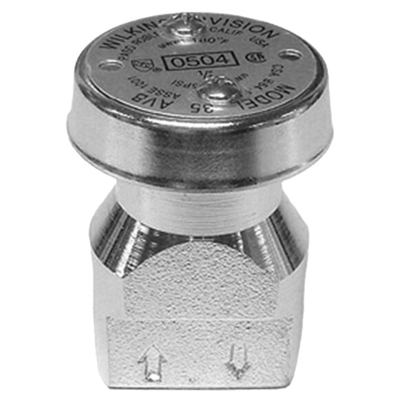 Zurn Elkay 14-35XLVCH 1/4" Atmospheric Vacuum Breaker with Vertical Inlet and Outlet with Rough Chrome Finish for High Hazard Conditions