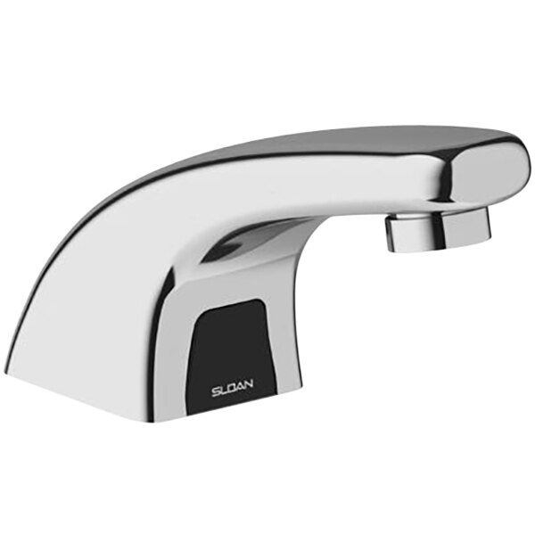 Sloan 3315114BT Optima Bluetooth Polished Chrome Battery Powered Deck Mounted 4 9/16" Sensor Faucet with 0.5 GPM Laminar Spray Device