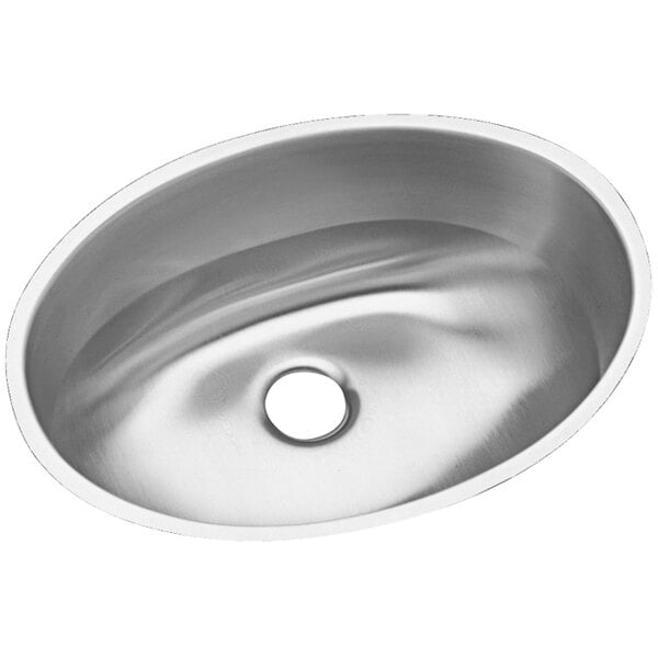 Zurn Elkay ELUH1511 Asana Single Bowl Undermount ADA Bathroom Sink with Overflow Assembly - 15 1/2" x 11 3/8" x 6" Bowl