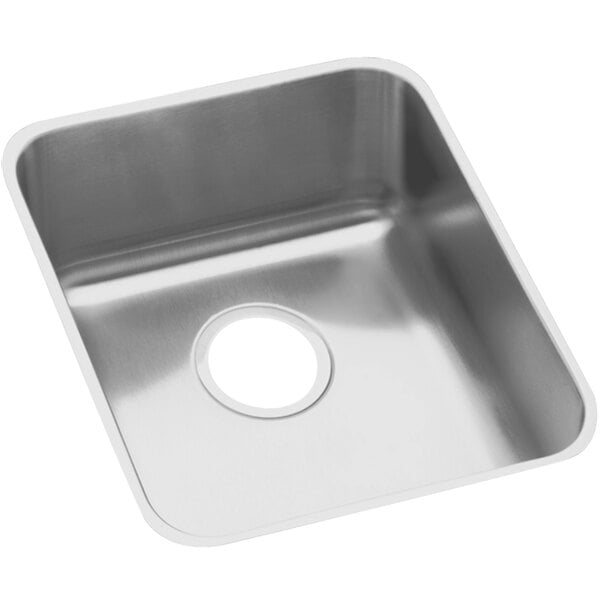 Zurn Elkay ELUHAD131655 Lusterstone Classic Single Bowl Undermount ADA Sink - 13 1/2" x 16" x 5 3/8" Bowl