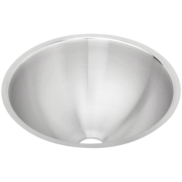 Zurn Elkay ELUH12LV Asana Single Bowl Undermount ADA Bathroom Sink with Overflow Assembly - 12" x 6" Bowl