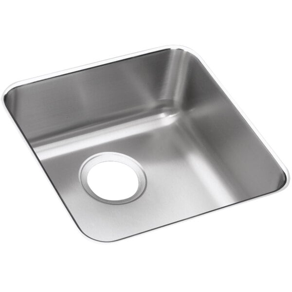 Zurn Elkay ELUHAD141455 Lusterstone Classic Single Bowl Undermount ADA Sink - 14" x 14" x 5 3/8" Bowl
