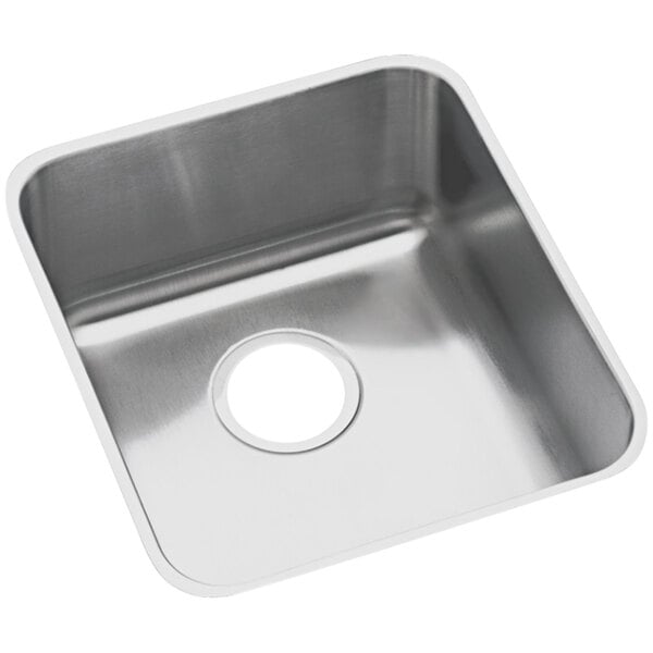 Zurn Elkay ELUHAD161655 Lusterstone Classic Single Bowl Undermount ADA Sink - 16" x 16" x 5 3/8" Bowl
