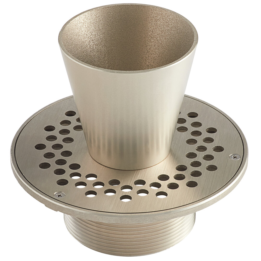 Zurn Elkay ZN400-7E 7" Round Type E Polished Nickel Bronze Strainer with Integral Funnel