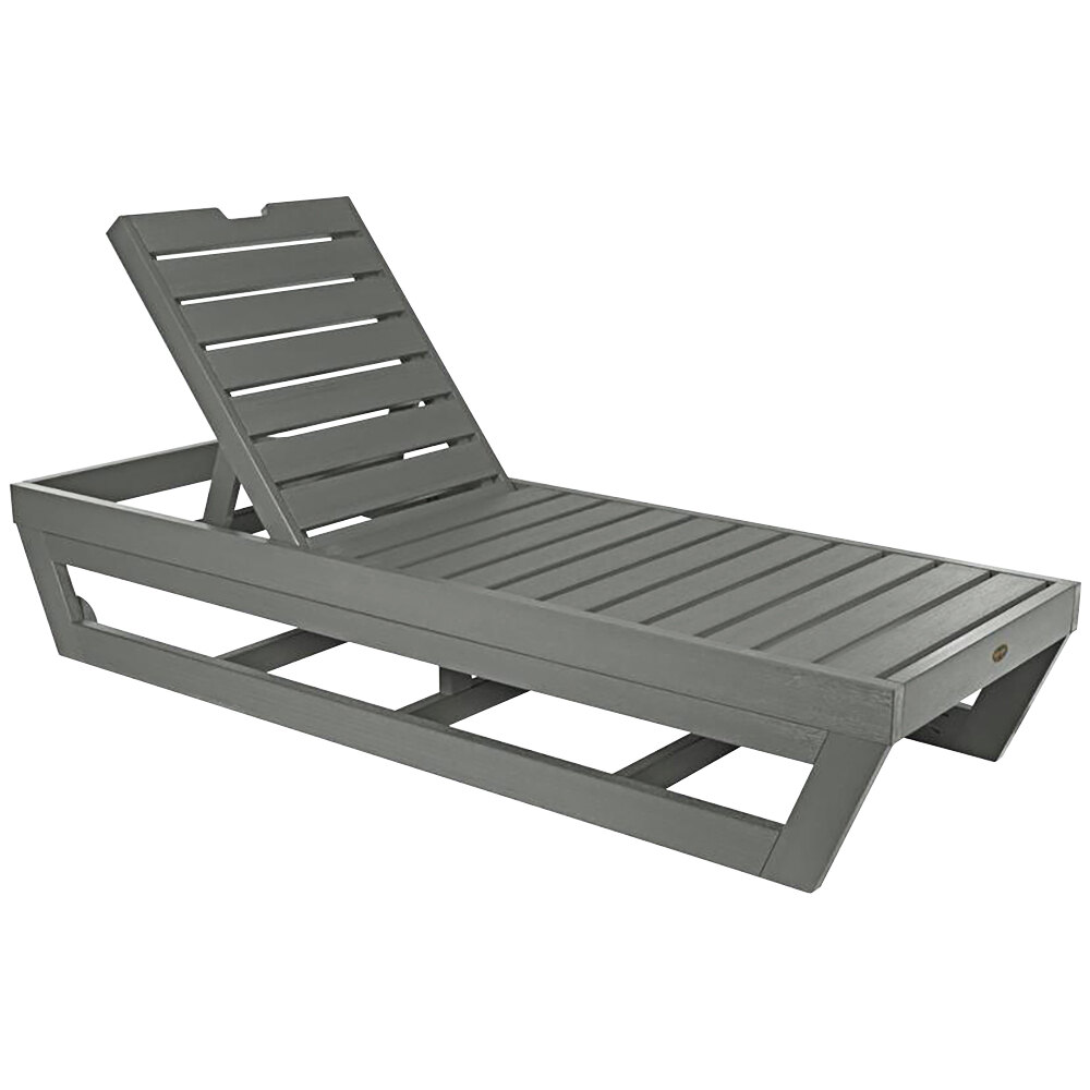 Sequoia by Highwood USA CM-LNGSQ61-CGE Pinehurst Teak Faux Wood Chaise Lounge