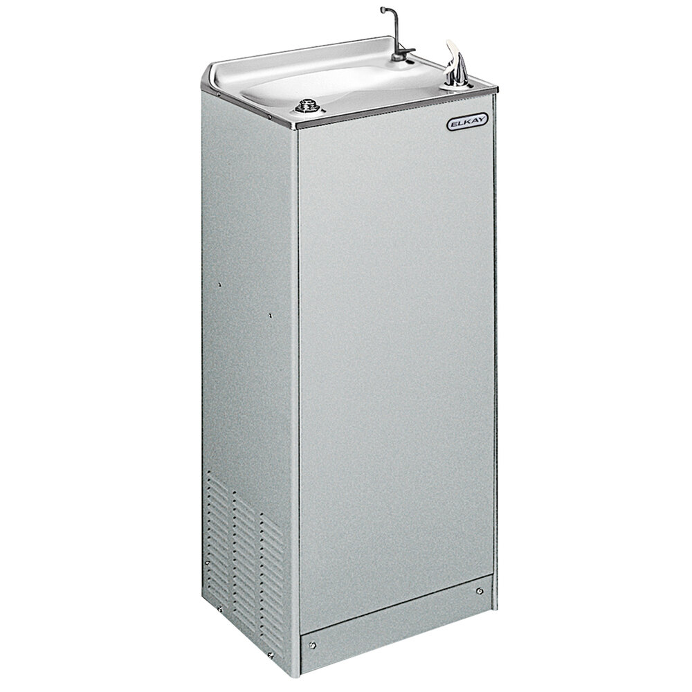 Zurn Elkay EFHA8L1Z Light Gray Granite 8 GPH Freestanding Hot / Cold Non-Filtered Drinking Fountain with Vinyl Finish - 115V - Chilled / Hot