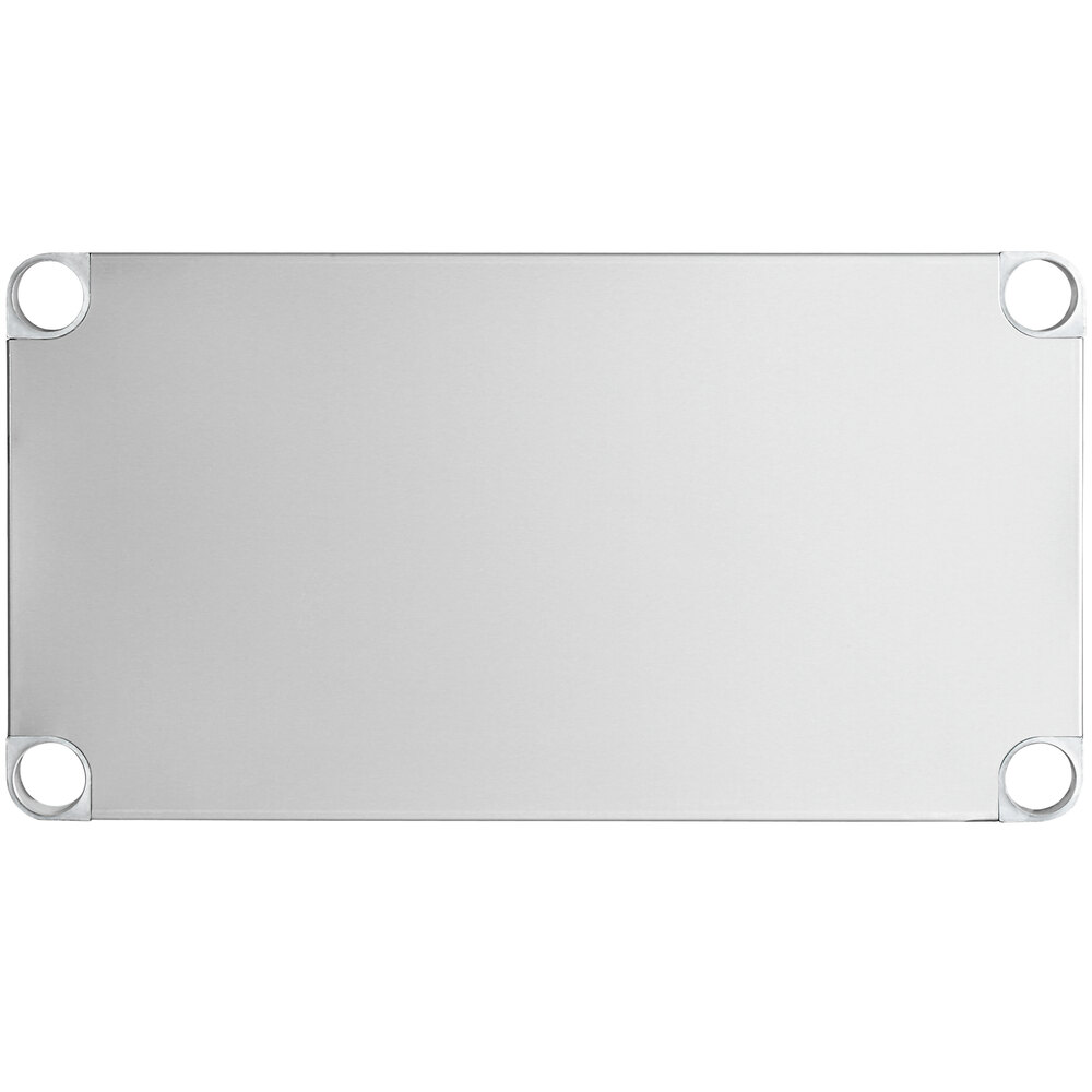 Regency Adjustable Stainless Steel Work Table Undershelf for 18" x 30" Tables - 18 Gauge